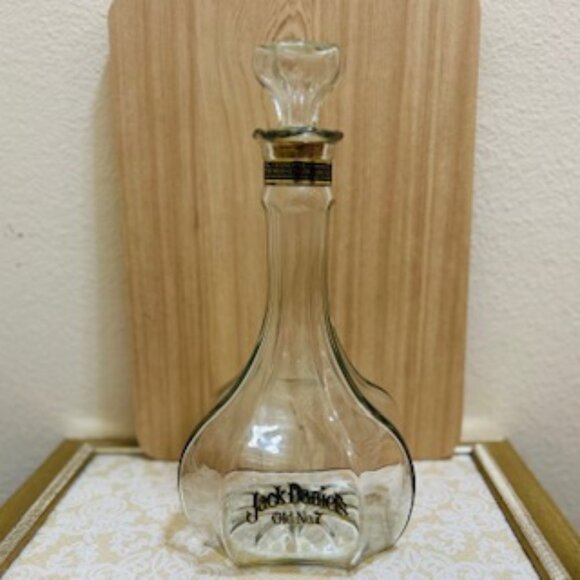 1980s Jack Daniels Old No 7 Riverboat Captains Bottle Whiskey Glass Decanter  - Picture 1 of 16